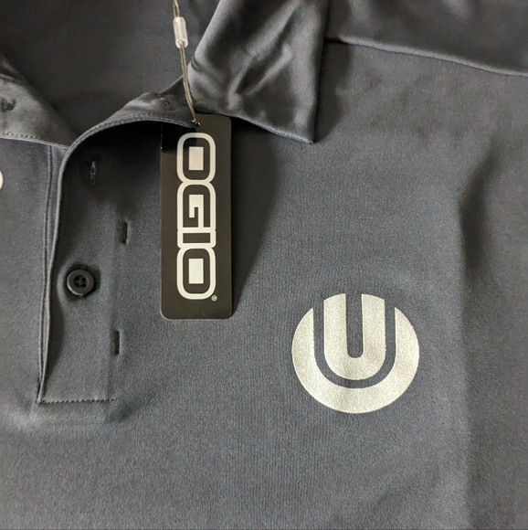 Ogio Men 2XL Grey Golf Polo Unplugged Performance NWT Tesla Parts Company - Picture 4 of 7
